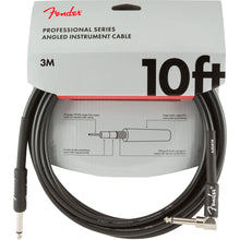 Fender Professional Series Instrument Cable 10 Feet Straight to Angled