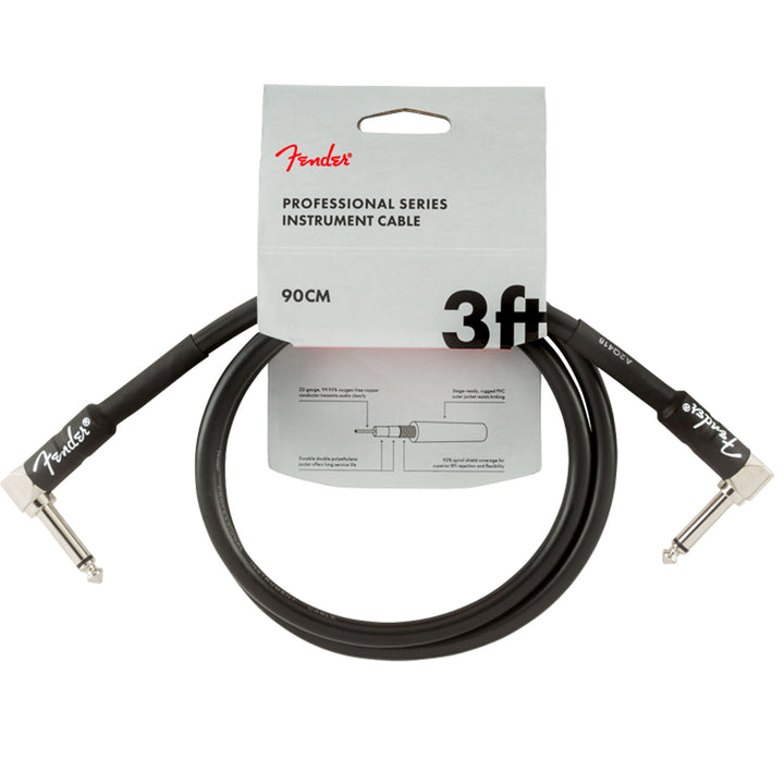 Fender Professional Series Instrument Cable 3 Feet Right Angles