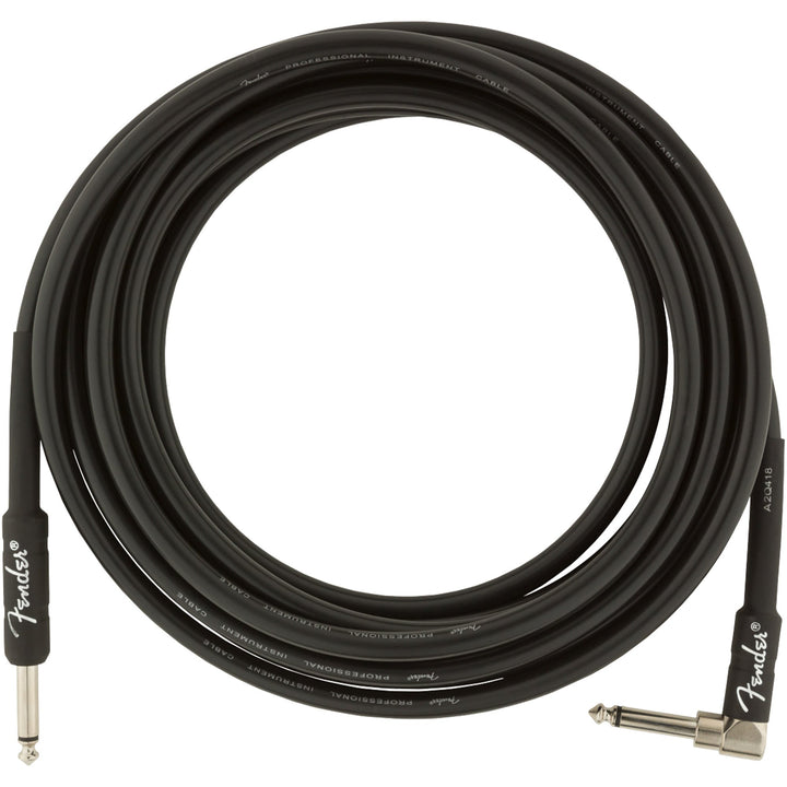 Fender Pro Series Instrument Cable 15 Feet Angled Black