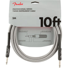 Fender Professional Series Instrument Cable White Tweed 10 Feet