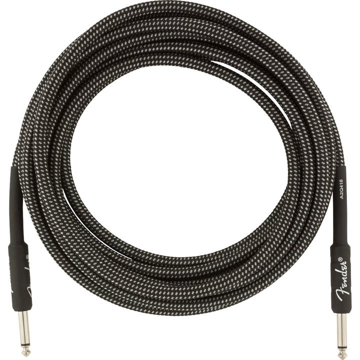 Fender Pro Series Instrument Cable 15 Feet Straight Gray Tweed