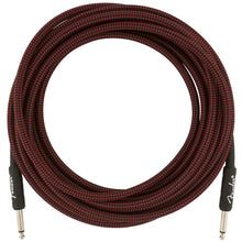 Fender Pro Series Instrument Cable 18.6 Feet Straight Red Tweed