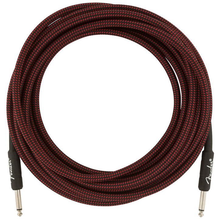 Fender Pro Series Instrument Cable 18.6 Feet Straight Red Tweed