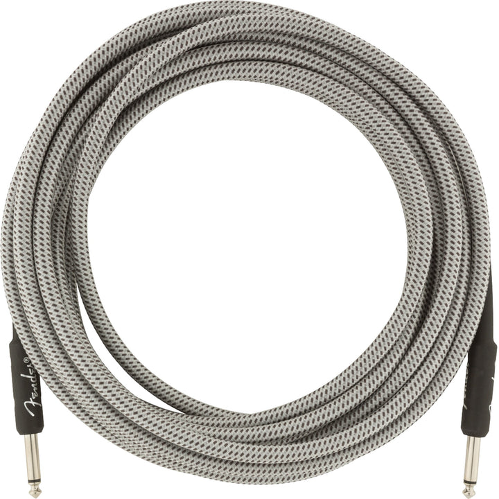 Fender Pro Series Instrument Cable 18.6 Feet Straight White Tweed