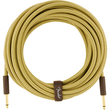 Fender Deluxe Series Instrument Cable 25 Feet Straight Tweed