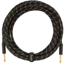 Fender Deluxe Series Instrument Cable 18.6 Feet Straight Black Tweed