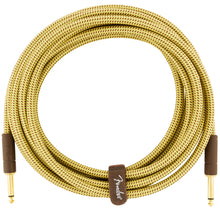 Fender Deluxe Series Instrument Cable 15 Feet Straight Tweed