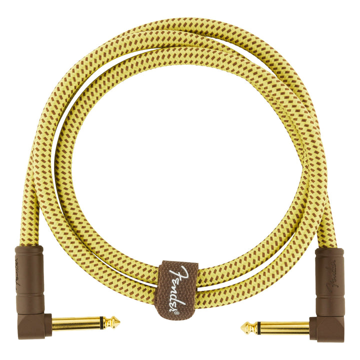 Fender Deluxe Series Instrument Cable Tweed Angled-Angled 3 Feet