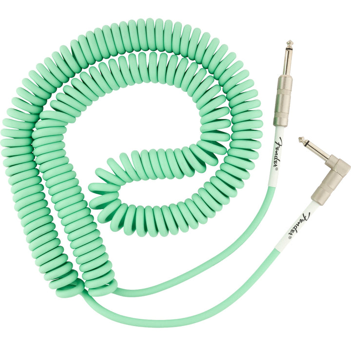 Fender Original Series Instrument Curly Cable 30 Feet Surf Green