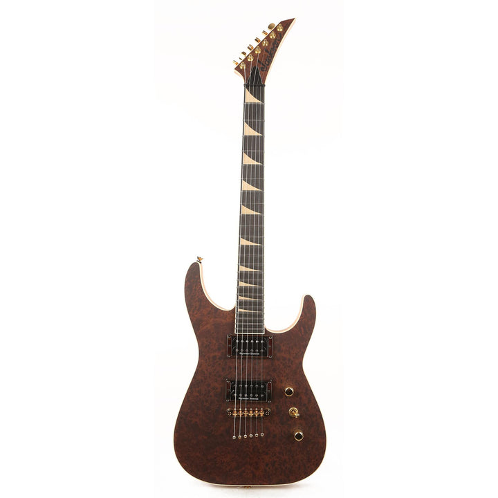 Jackson Custom Shop Soloist Flat Top Hardtail Burled Redwood