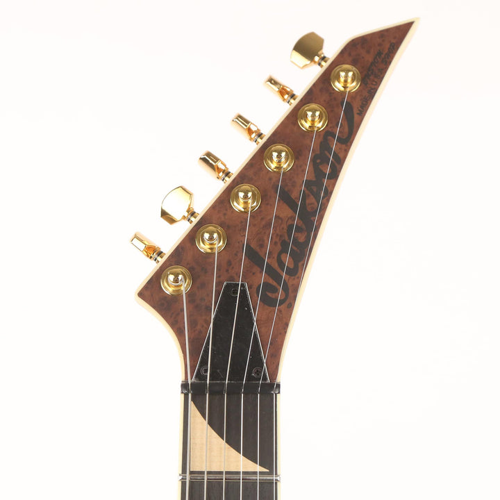 Jackson Custom Shop Soloist Flat Top Hardtail Burled Redwood