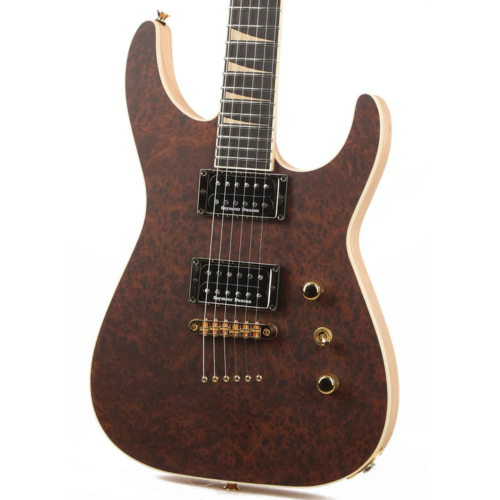 Jackson Custom Shop Soloist Flat Top Hardtail Burled Redwood