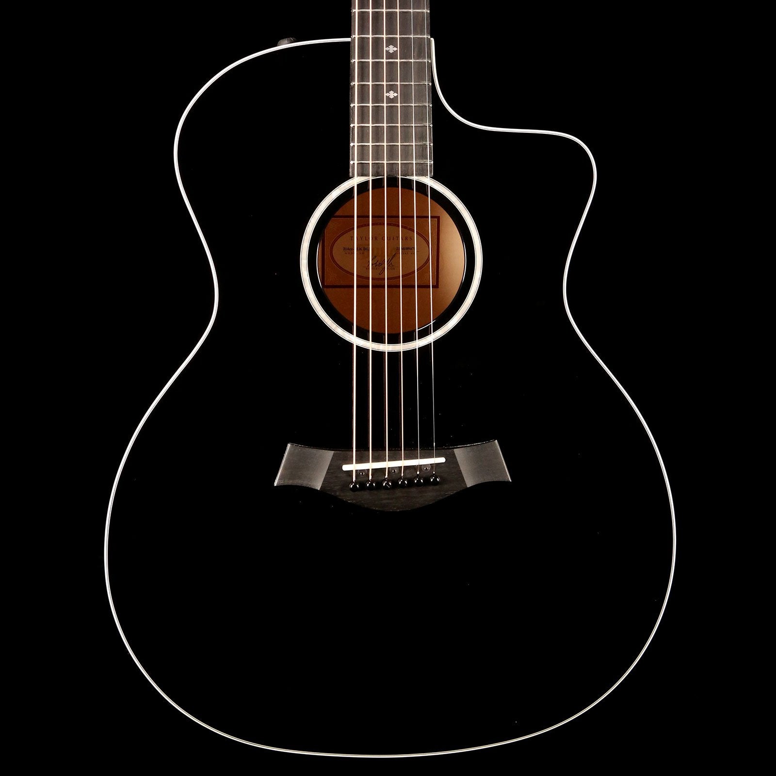 Taylor 214ce-BLK DLX Grand Auditorium Acoustic-Electric Black