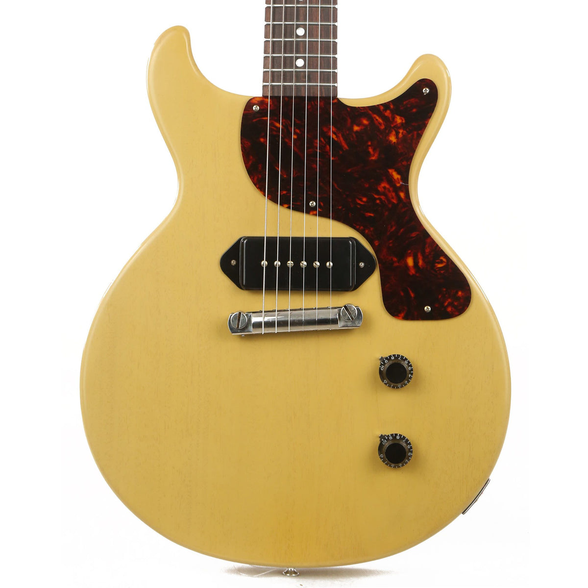 Gibson Custom Shop 1958 Les Paul Junior Double Cut Reissue TV Yellow VOS — 1