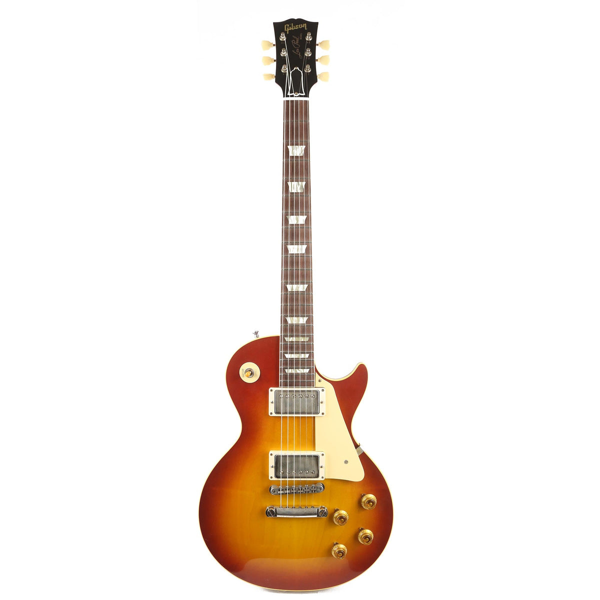 Gibson Custom Shop 1958 Les Paul Reissue Washed Cherry Sunburst VOS 2021 — 2