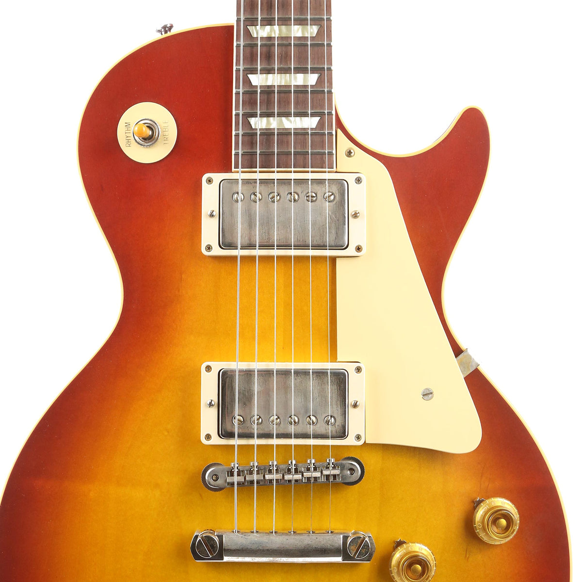 Gibson Custom Shop 1958 Les Paul Reissue Washed Cherry Sunburst VOS 2021 — 6