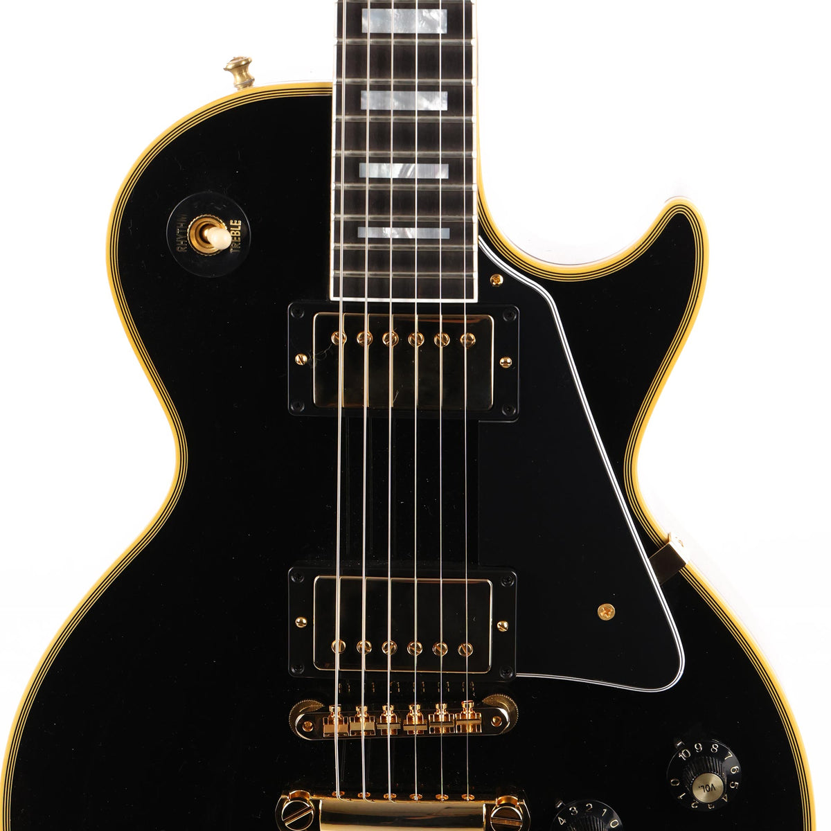 Gibson Custom Shop '68 Les Paul Custom Reissue VOS Ebony Gold Hardware — 6