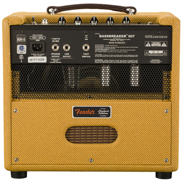 Fender FSR Bassbreaker 007 Combo Amplifier Lacquered Tweed Used