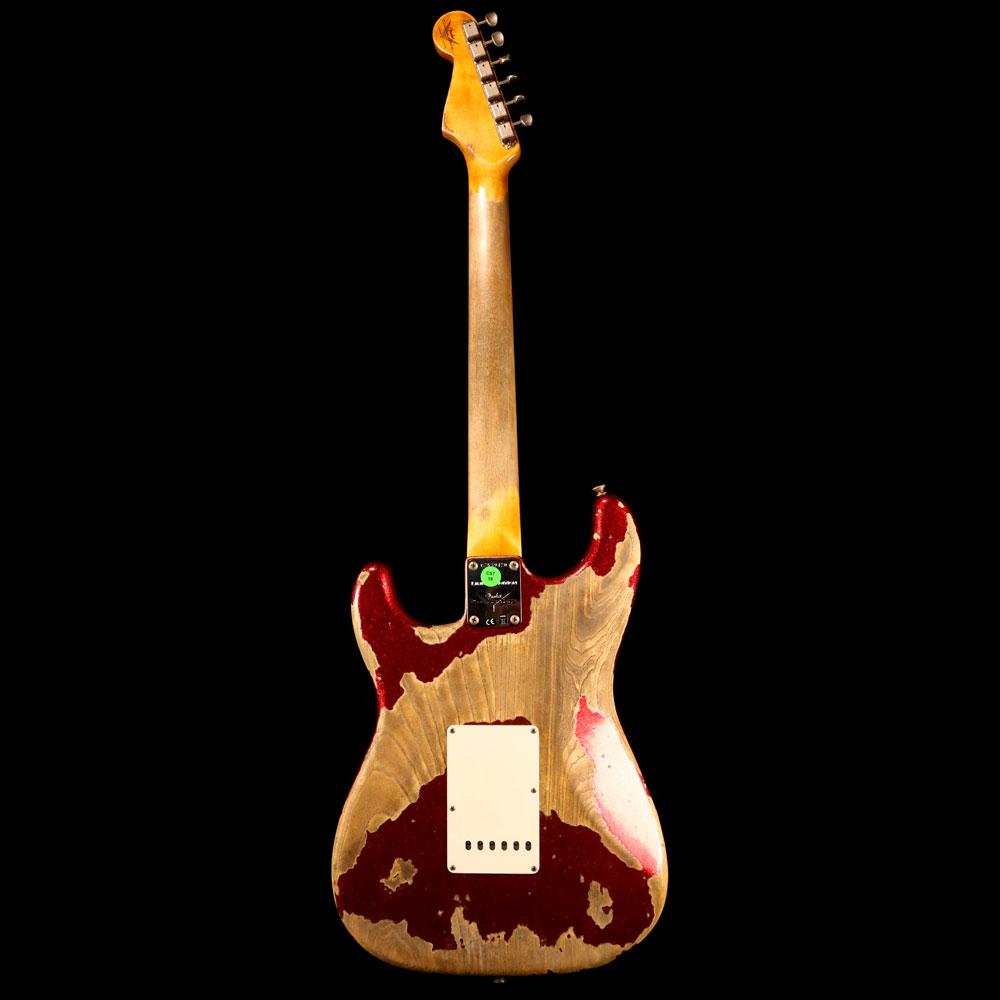 Fender Custom Shop NAMM 2019 Display Limited Edition '63 Stratocaster Super Heavy Relic Aged Red Sparkle — 3