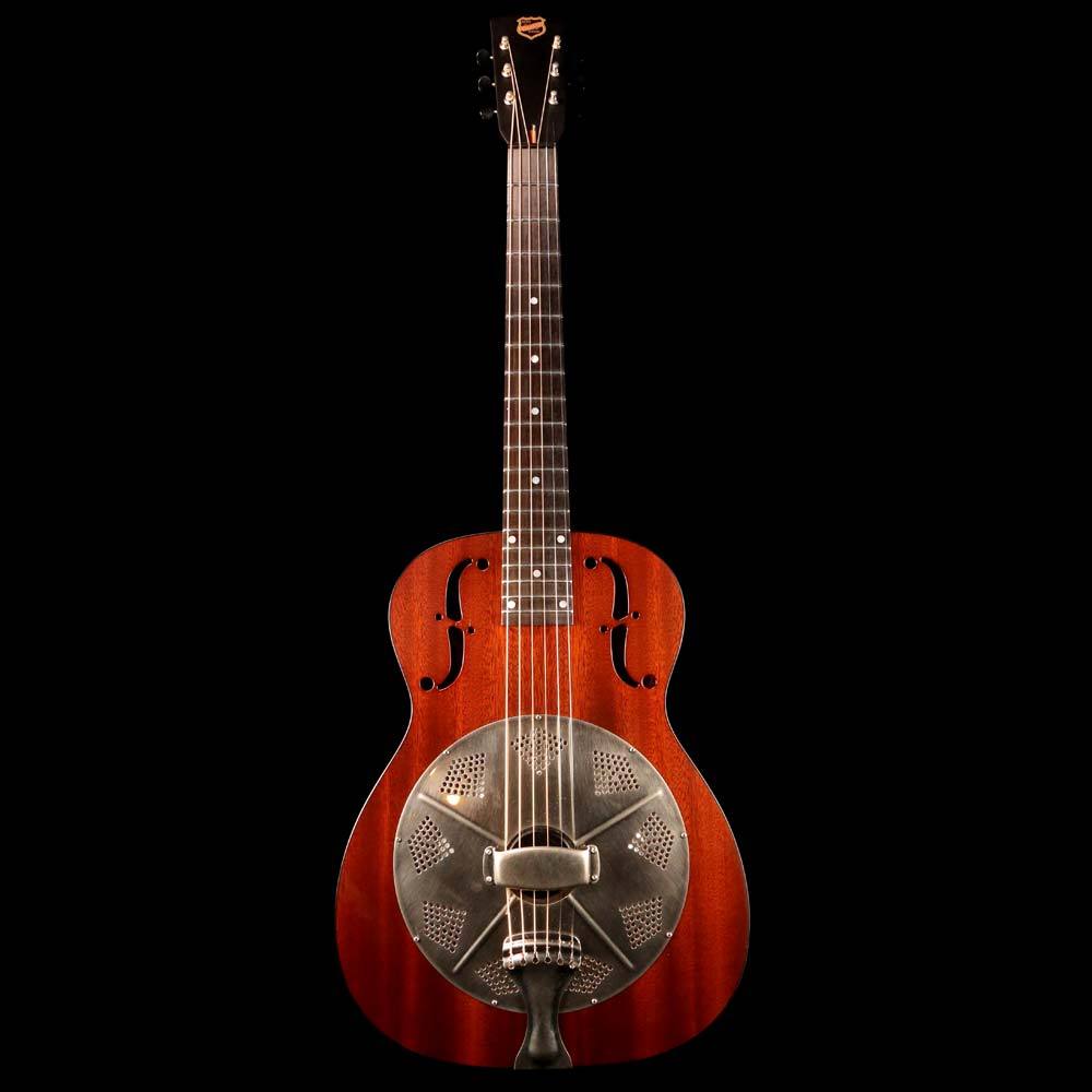 National M2 Single Cone Mahogany Body Resonator Guitar — 2