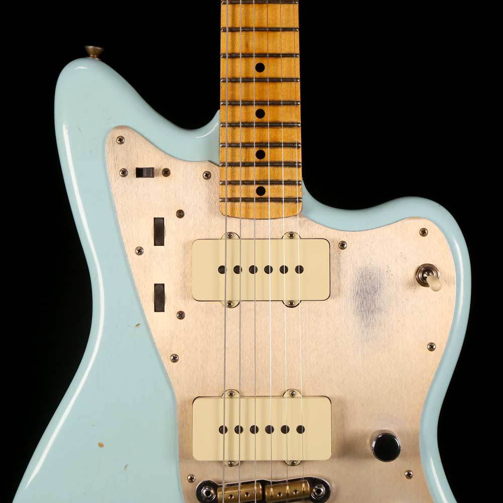 Fender Custom Shop '50s Jazzmaster Faded Daphne Blue Journeyman Relic — 7