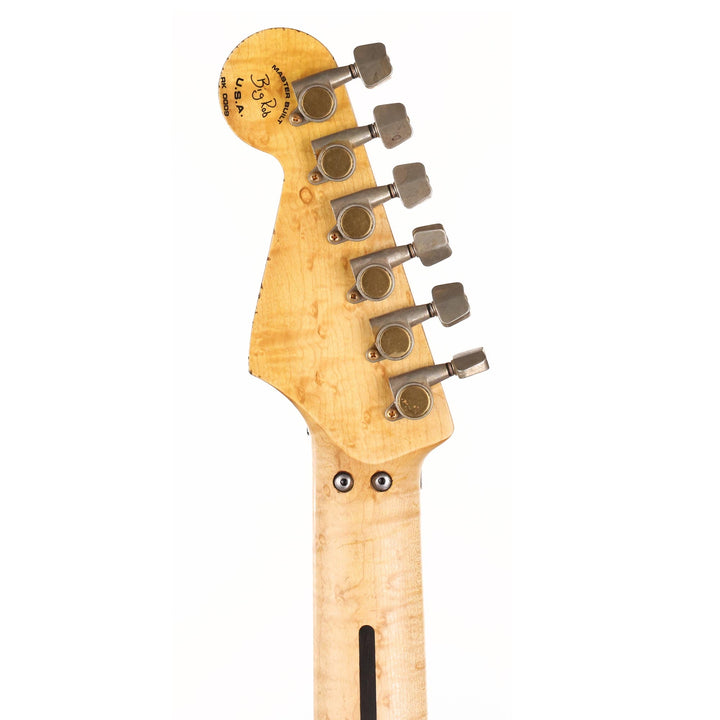 Charvel Custom Shop Graphic Nitro Relic San Dimas Masterbuilt Black and Magenta Flames