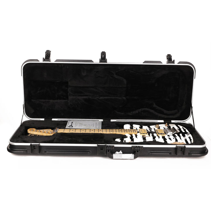 Charvel Custom Shop Graphic Nitro Relic San Dimas Masterbuilt White Bengal