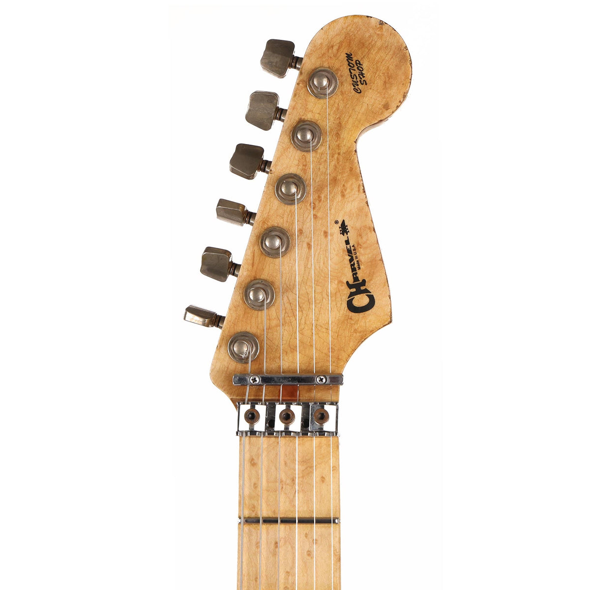 Charvel Custom Shop Graphic Nitro Relic San Dimas Masterbuilt White Bengal — 4