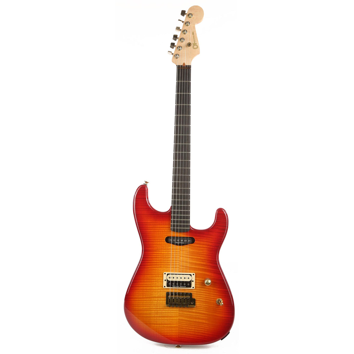 Charvel Custom Shop San Dimas HS Solid Flame Maple Body NOS Cherry Sunburst — 2