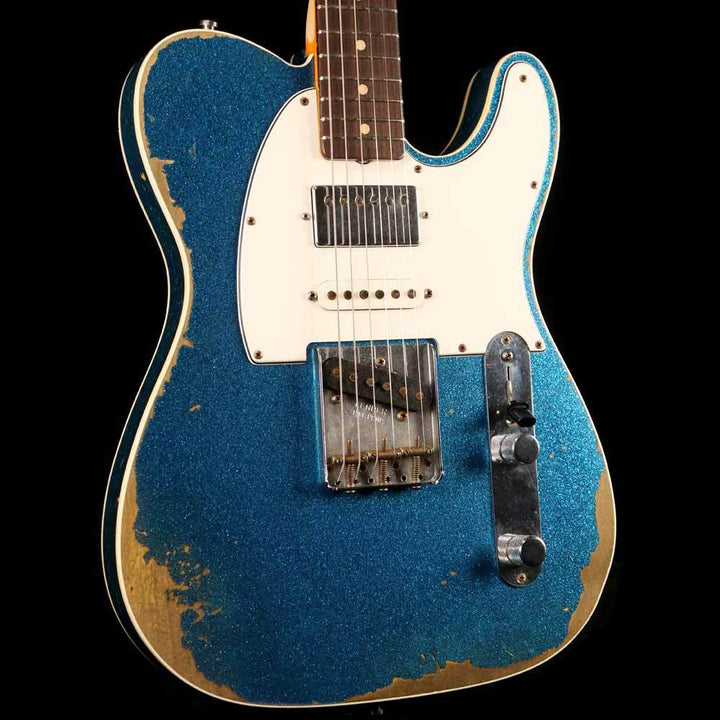 Fender Custom Shop Limited Edition '60s Heavy Relic Nashville Telecaster Custom HSS Blue Sparkle 2016