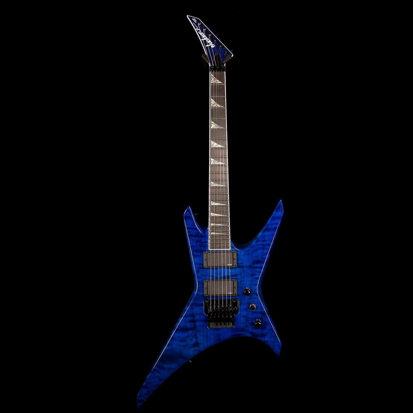 Jackson Custom Shop Warrior Trans Blue | The Music Zoo