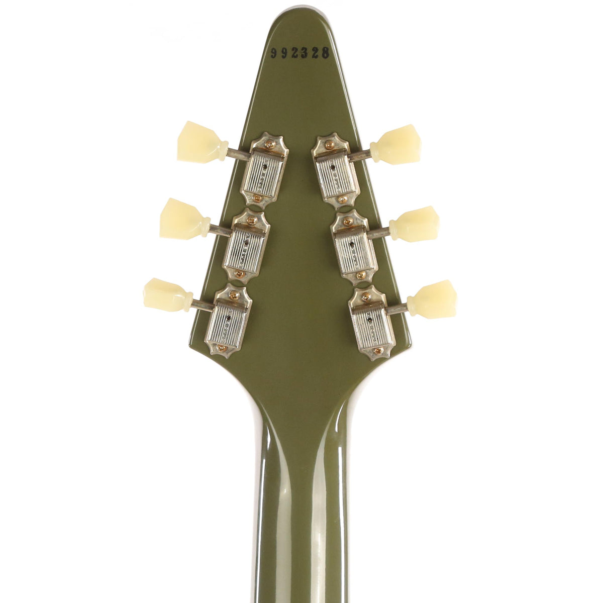 Gibson Custom Shop '59 Flying V Made 2 Measure Olive Drab Green — 5