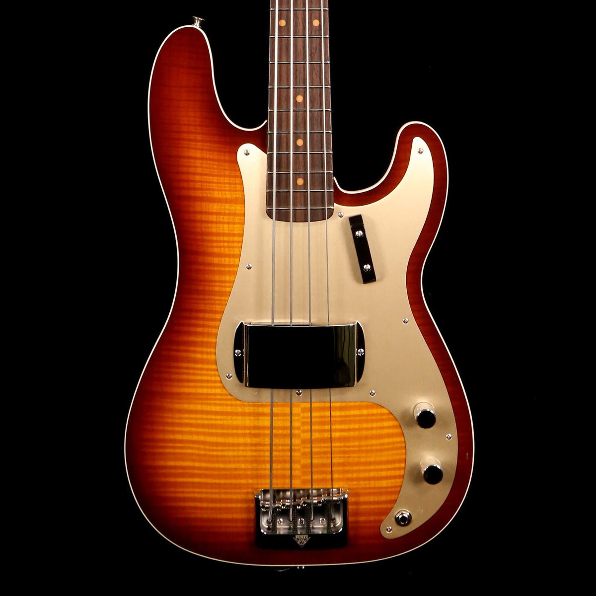 Fender Custom Shop Artisan Postmodern Bass Flame Maple Sunburst — 1