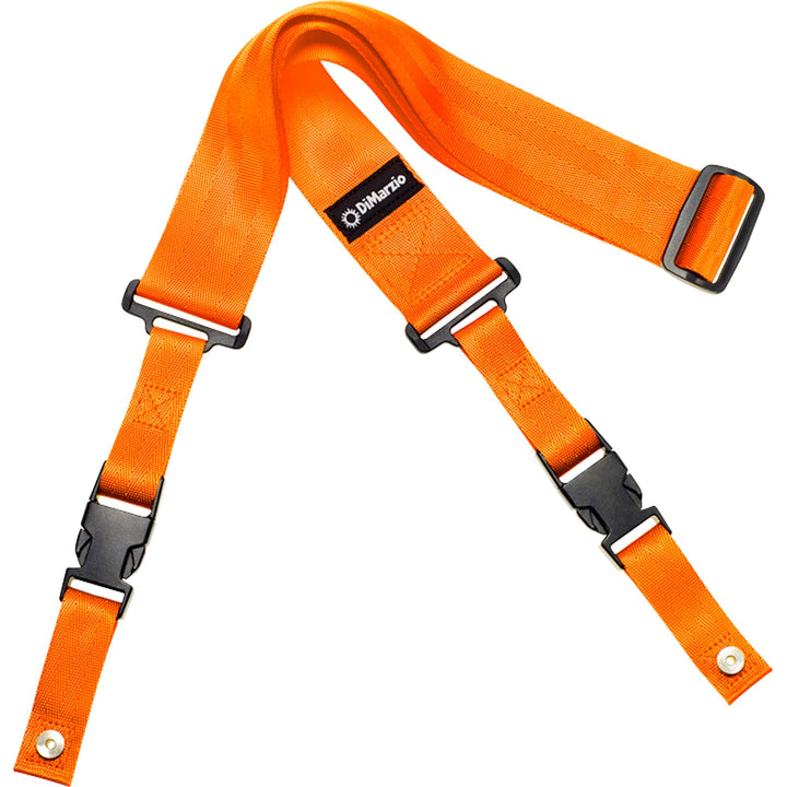DiMarzio Cliplock Guitar Strap (Neon Orange)