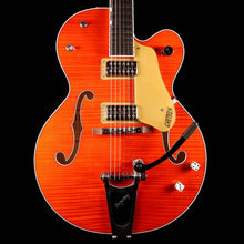 Gretsch G6120SSL-OFLM Brian Setzer Nashville with Bigsby Orange Tiger Flame Maple