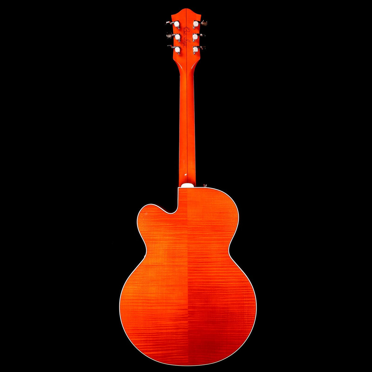 Gretsch G6120SSL-OFLM Brian Setzer Nashville with Bigsby Orange Tiger Flame Maple — 3
