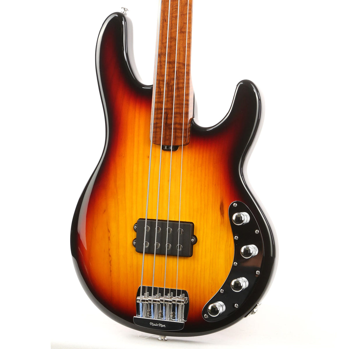 Ernie Ball Music Man StingRay 4 Special H Fretless Sierra Burst Sunburst — 6