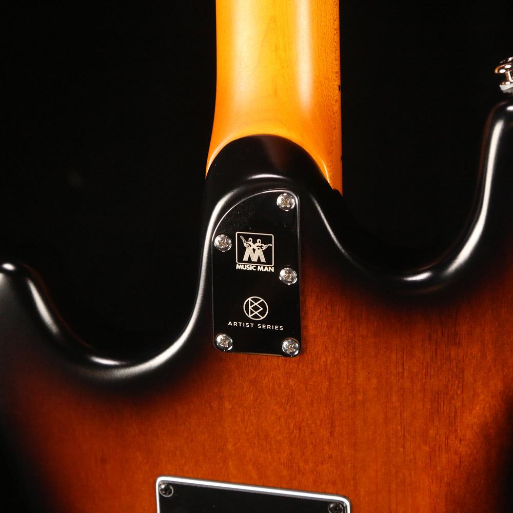 Ernie Ball Music Man StingRay Guitar Dustin Kensrue Signature Dark Satin Tobacco Burst — 7
