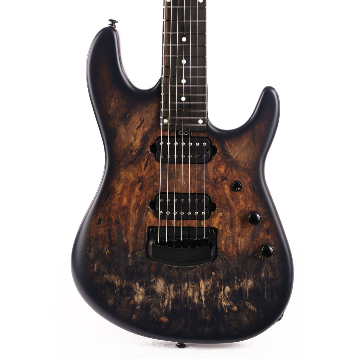 Ernie Ball Music Man Jason Richardson Signature Cutlass HH 7-String Natural Buckeye Burl Used — 1