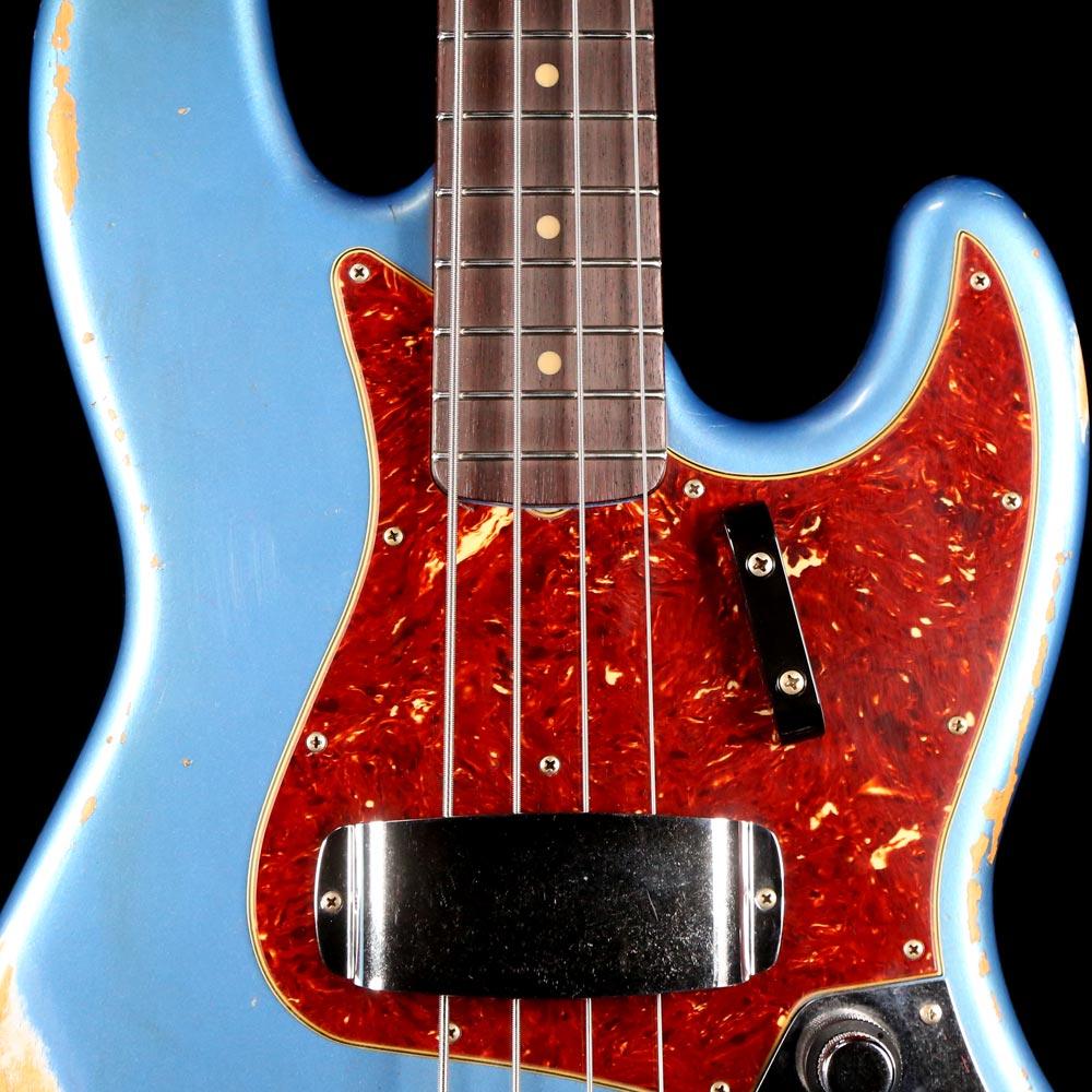 Fender Custom Shop '61 Jazz Bass 2019 Heavy Relic Aged Lake Placid Blue — 6