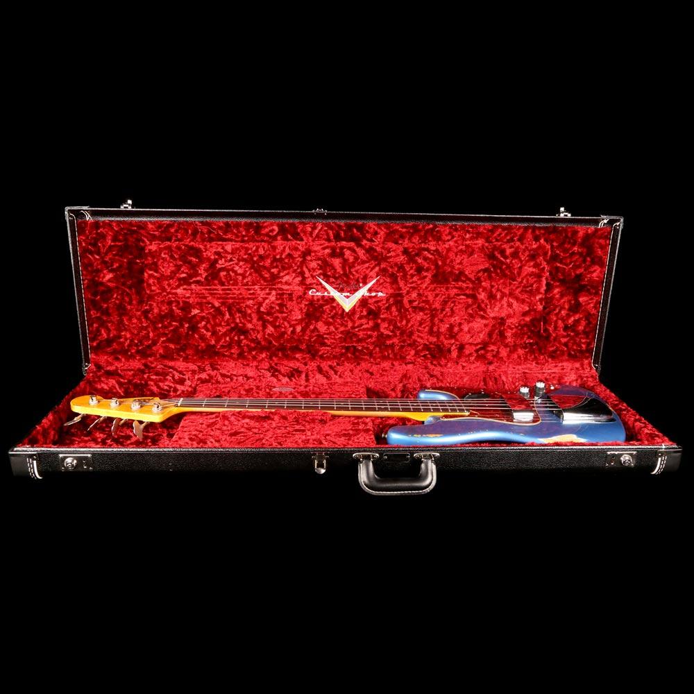Fender Custom Shop '61 Jazz Bass 2019 Heavy Relic Aged Lake Placid Blue — 7