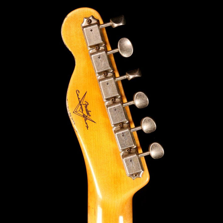 Fender Custom Shop Postmodern Telecaster 2019 Journeyman Relic Aged Olympic White and Charcoal Frost Metallic