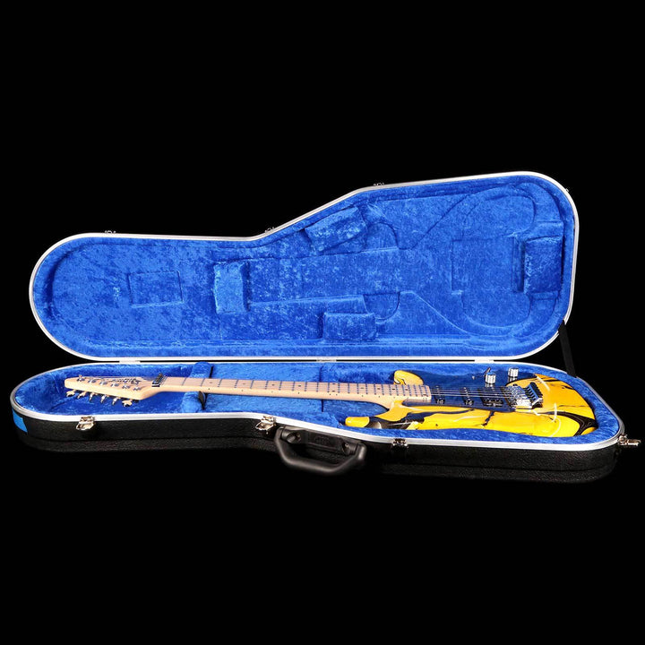 Vigier Excalibur Original HSS Rock Art Yellow/Black Swirl 2017