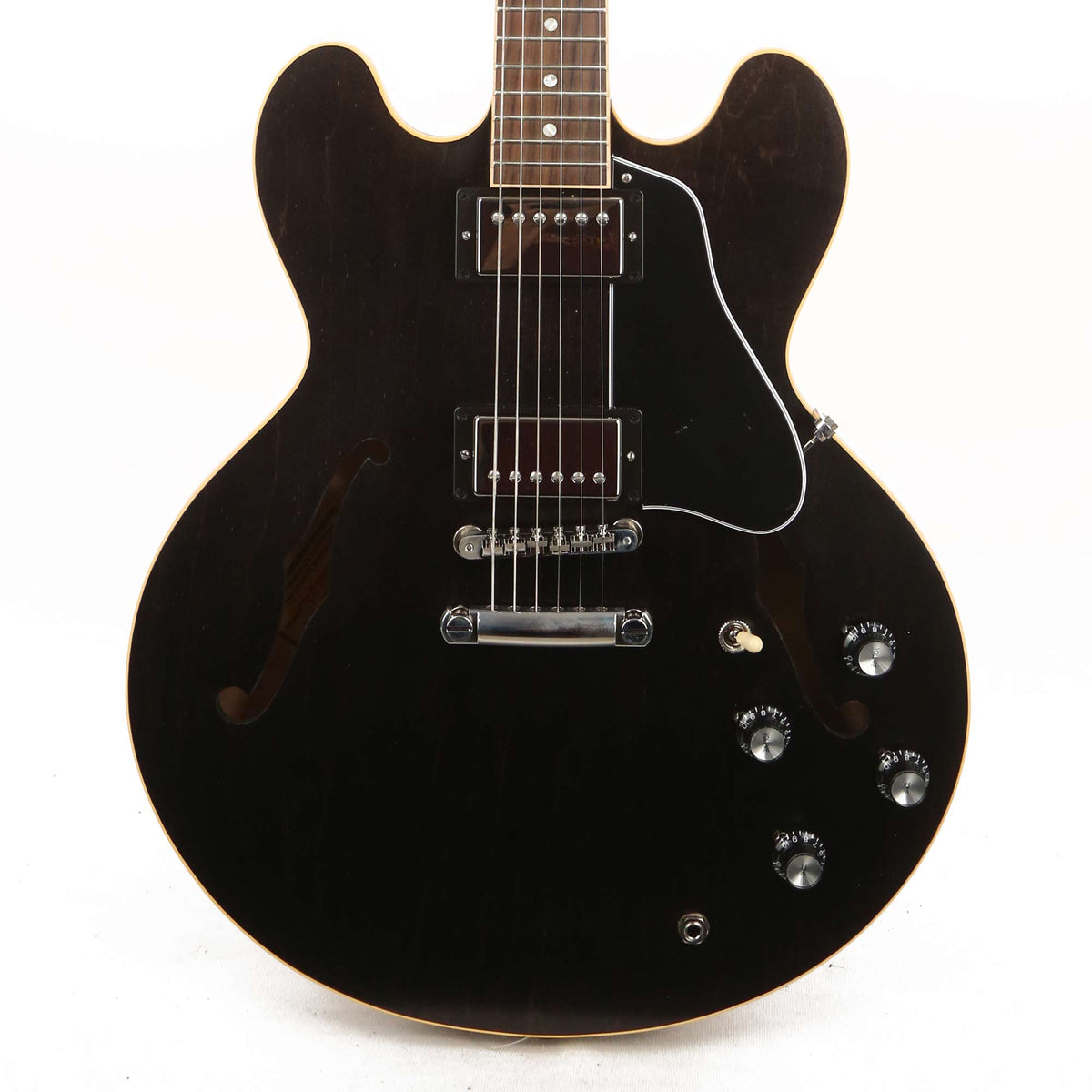 Gibson ES-335 Satin Trans Black Used 2019 — 1