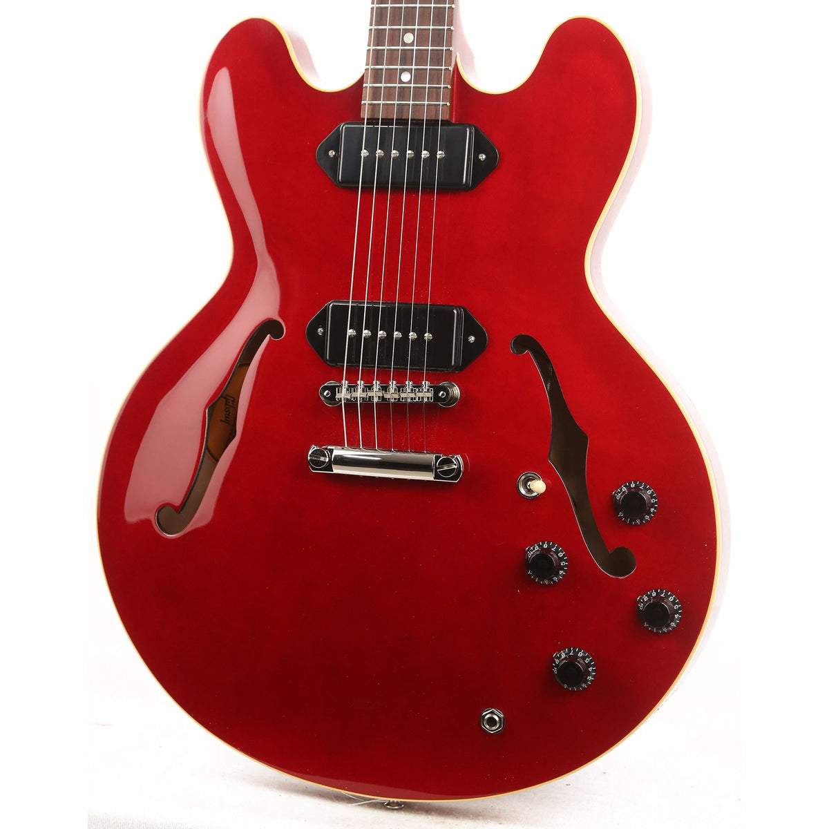 Gibson ES-335 Dot P-90 Wine Red — 5