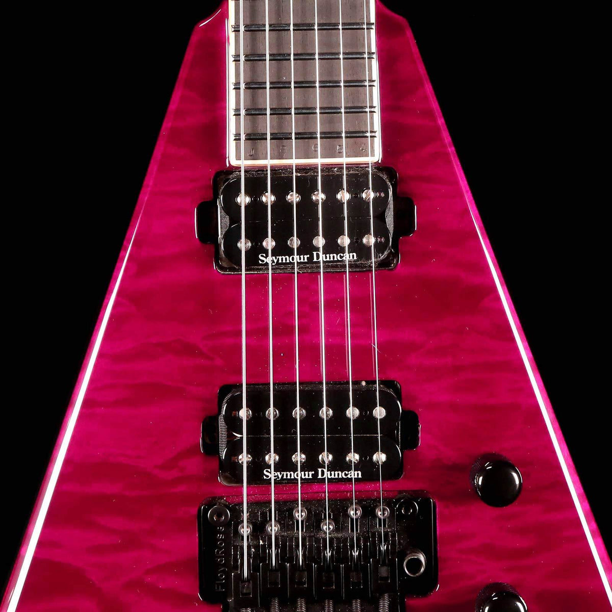 Jackson Custom Shop King V KV2 Quilt Top Trans Purple 2014 — 5