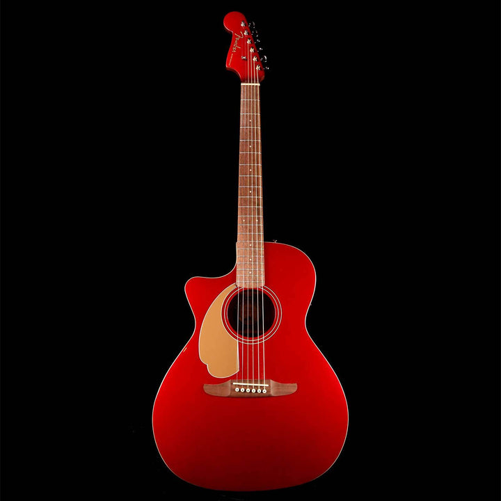 Fender California Series Newporter Player Left-Handed Acoustic-Electric Candy Apple Red
