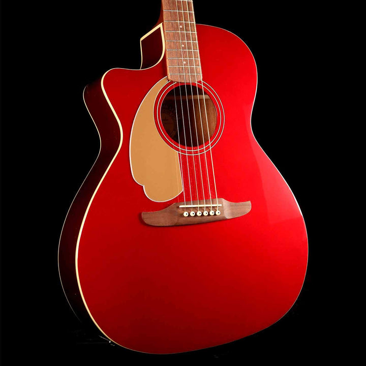 Fender California Series Newporter Player Left-Handed Acoustic-Electric Candy Apple Red
