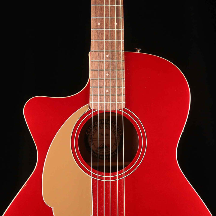Fender California Series Newporter Player Left-Handed Acoustic-Electric Candy Apple Red