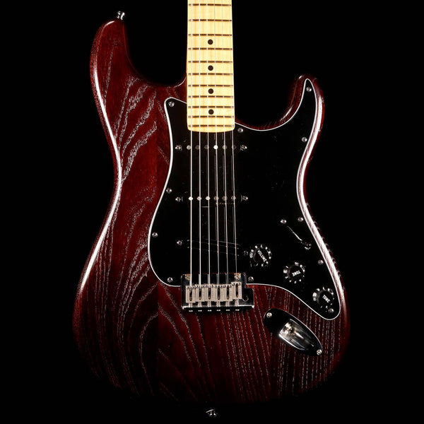 Fender American Standard Hand Stained Ash Stratocaster Mahogany Stain